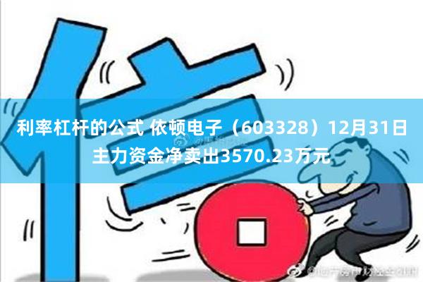 利率杠杆的公式 依顿电子（603328）12月31日主力资金净卖出3570.23万元